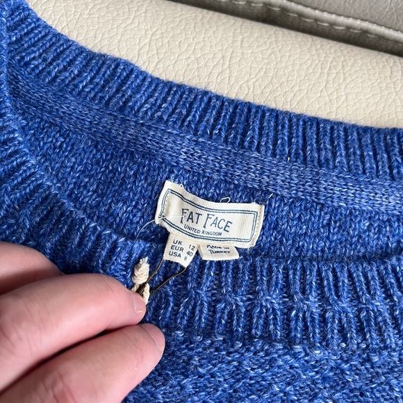 NWT - Fat Face Women’s Mini Diamond Knit Crew Neck Sweater - US 8/M, US 10/L - Picture 11 of 15